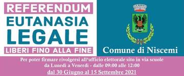 RACCOLTA FIRME - REFERENDUM EUTANASIA LEGALE